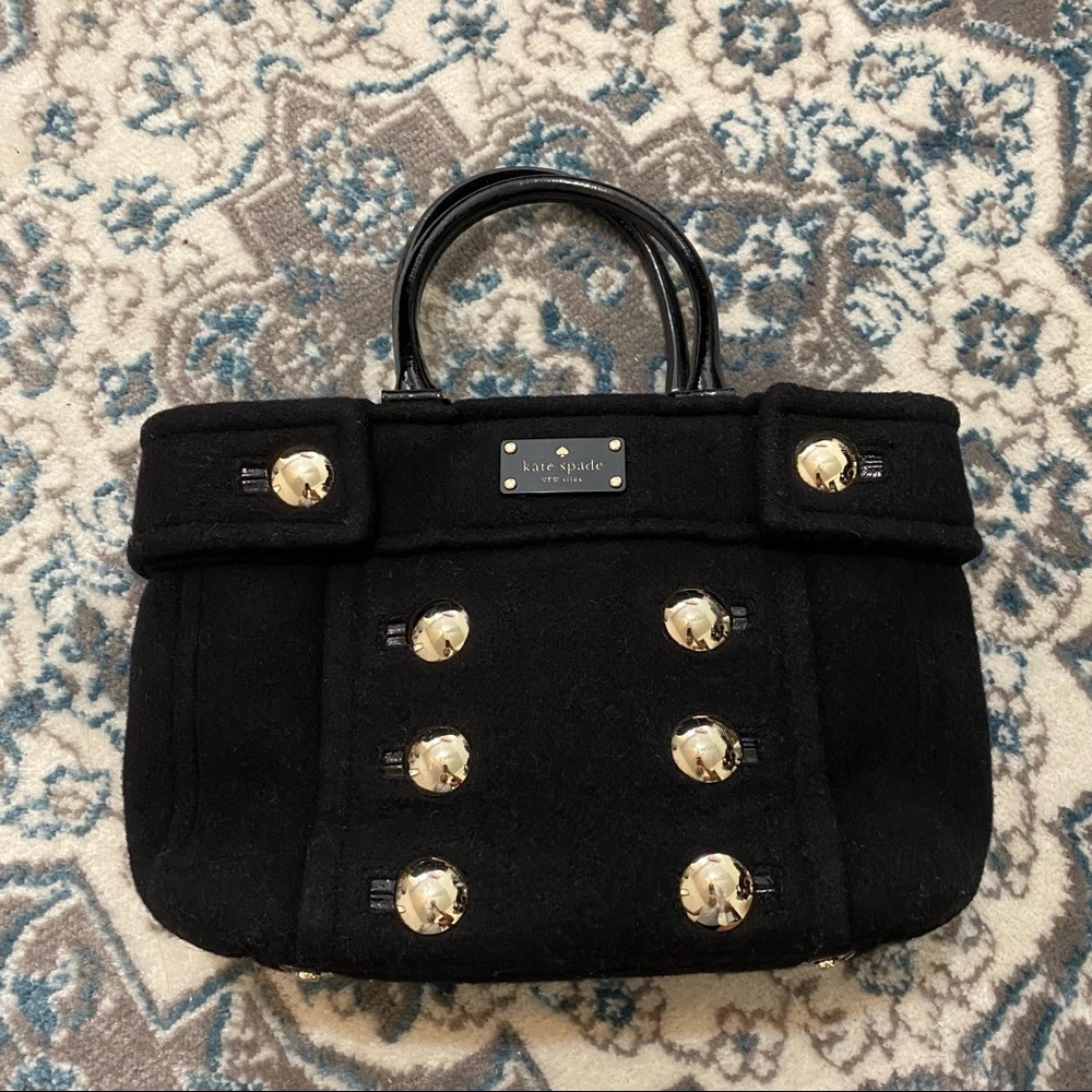 Kate Spade Black Wool Bag